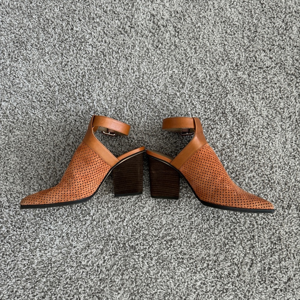 Donald J Pliner perforated suede slingback